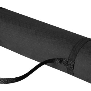 1/4 Inch Thick TPE Exercise Yoga Mat with Carrying Strap