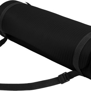 Yoga Mat, 1/2-Inch Extra Thick High Density Exercise Mat, Anti-Tear Exercise Yoga Mat with Carrying Strap, Suitable for Various Yoga Exercises