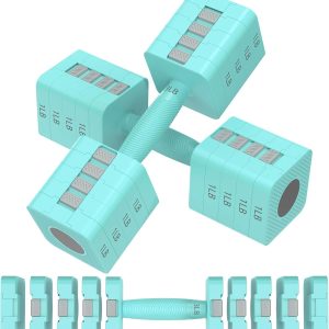 Adjustable Dumbbells Set of 2, 5-in-1 Adjustable Weight Dumbbells for Women/Men, 3lb/5lb/7lb/9lb/11lb Dumbbell Weights Set for Home Gym Workout