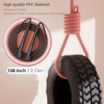 2 Pack Jump Rope for Fitness, Speed Rope Skipping Rope for Men, Kids and Women, Jumping Rope for Workout,  Long Jump Rope Set, Adjustable Exercise Jump Rope Boxing for Adult