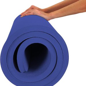 4/5 inch TPE Yoga Mat Fitness & Exercise Mats Large Size 72"L x 32"W Non-Slip Anti-Tear For Women Men