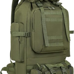 100L Camping Hiking Backpack, military Tactical rucksack backpack,Waterproof Lightweight Hiking Backpack (Army Green)