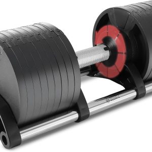 70lb Adjustable Dumbbell 9 in 1 Weight Options, Fitness Equipment with Anti-Slip Metal Handle, Quick Change Weight Adjustment with Twist Lock Technology, for Full Body Workout and Weightlifting
