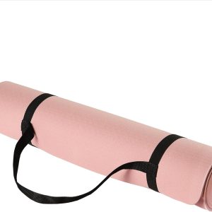 1/4 Inch Thick TPE Exercise Yoga Mat with Carrying Strap