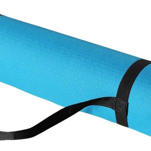 1/4 Inch Thick TPE Exercise Yoga Mat with Carrying Strap
